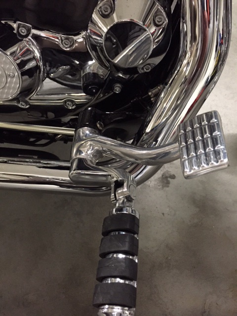 Motorrad Zubehör Harley Kuryakyn 8885 Fußrasten Adapter Für Harley-Davidson XL - Chrom Kuryakyn Fußrasten Adapter Harley Davidson Chrom