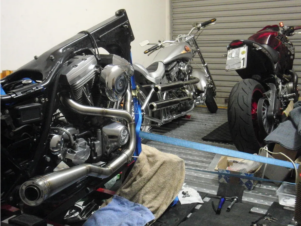 Motorradhalterung Duplex Garage (S. 1) - Milwaukee V-Twin - Harley